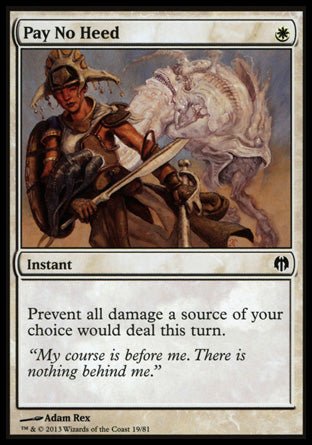 Pay No Heed (Duel Decks: Heroes vs Monsters) Near Mint - Nick Nack's Full Frontal Attack