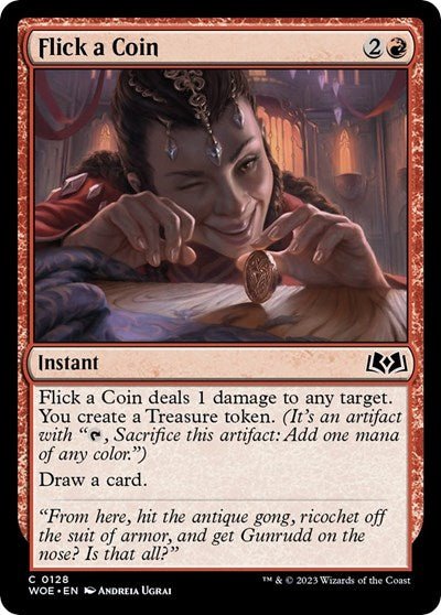 Flick a Coin (Wilds of Eldraine) Near Mint - Nick Nack's Full Frontal Attack