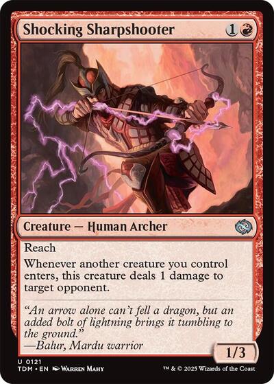 Shocking Sharpshooter (Tarkir: Dragonstorm) Near Mint - Nick Nack's Full Frontal Attack