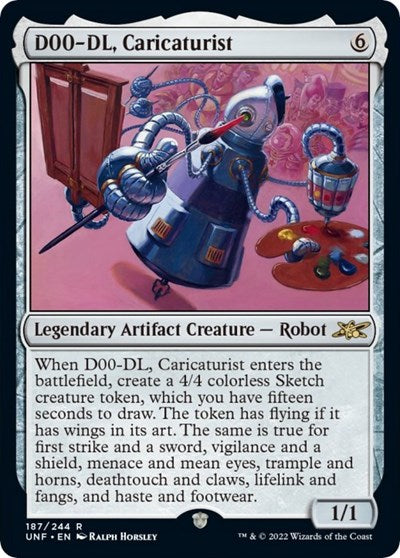 D00-DL, Caricaturist (Unfinity) Near Mint - Nick Nack's Full Frontal Attack