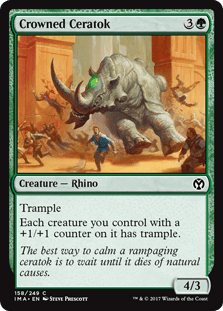 Crowned Ceratok (Iconic Masters) Near Mint - Nick Nack's Full Frontal Attack