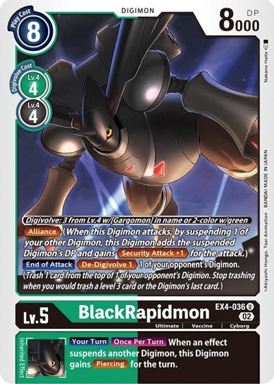 BlackRapidmon (Alternative Being Booster) Near Mint - Nick Nack's Full Frontal Attack