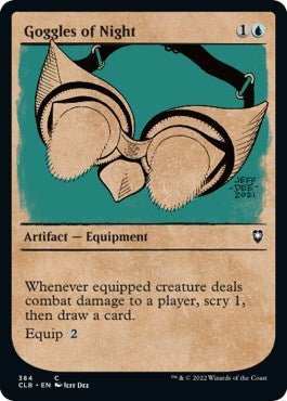 Goggles of Night (Showcase) (Commander Legends: Battle for Baldur's Gate) Near Mint - Nick Nack's Full Frontal Attack