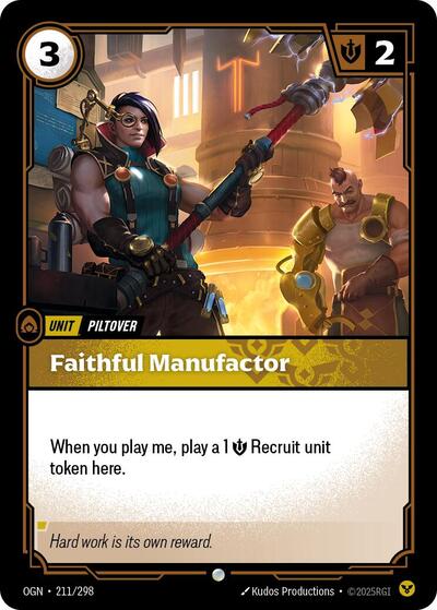 Faithful Manufactor (Origins) Near Mint - Nick Nack's Full Frontal Attack