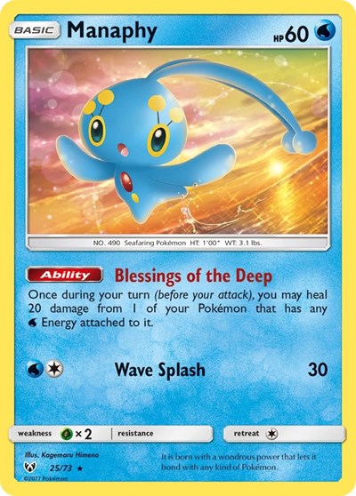Manaphy (Shining Legends) Near Mint Holofoil