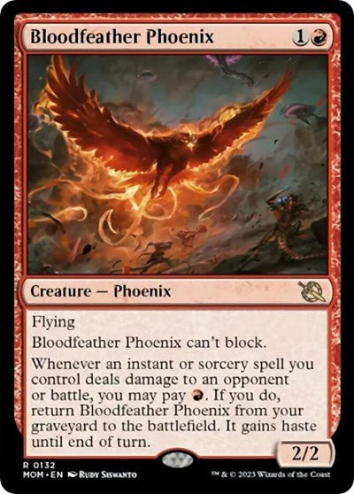 Bloodfeather Phoenix (March of the Machine) Near Mint Foil - Nick Nack's Full Frontal Attack