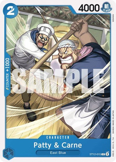 Patty and Carne (Starter Deck 12: Zoro and Sanji) Near Mint - Nick Nack's Full Frontal Attack