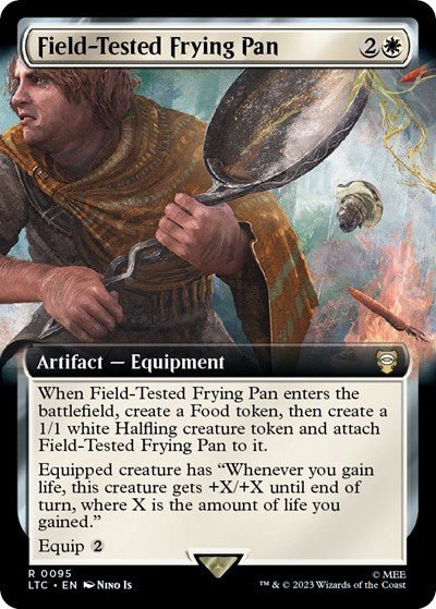 Field - Tested Frying Pan (Extended Art) (Commander: The Lord of the Rings: Tales of Middle - earth) Near Mint - Nick Nack's Full Frontal Attack