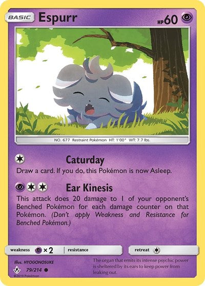 Espurr (SM - Unbroken Bonds) Near Mint