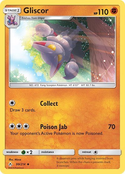 Gliscor (SM - Unbroken Bonds) Near Mint - Nick Nack's Full Frontal Attack
