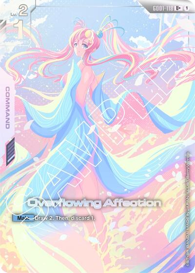 Overflowing Affection (U+) (Newtype Rising) Near Mint Holofoil
