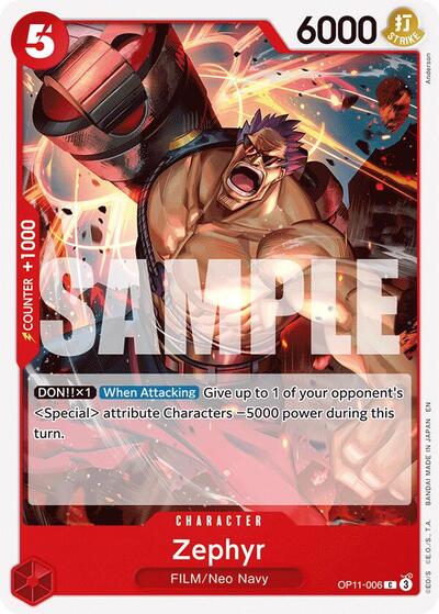 Zephyr (A Fist of Divine Speed) Near Mint - Nick Nack's Full Frontal Attack