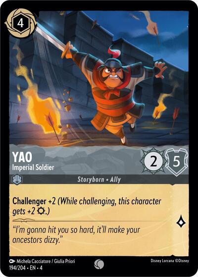 Yao - Imperial Soldier (Ursula's Return) Near Mint - Nick Nack's Full Frontal Attack