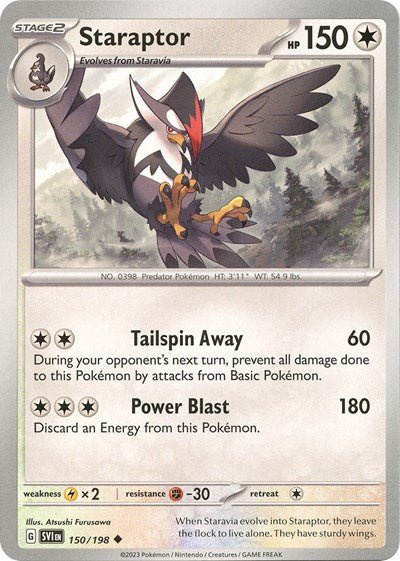 Staraptor (Scarlet and Violet: Base Set) Near Mint - Nick Nack's Full Frontal Attack