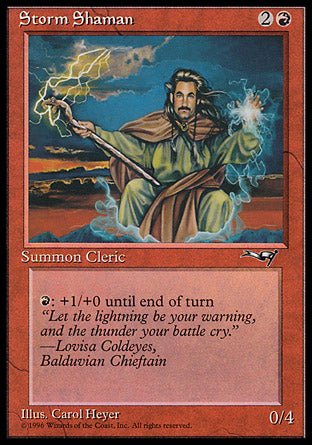 Storm Shaman (Green Robe) (Alliances) Light Play - Nick Nack's Full Frontal Attack