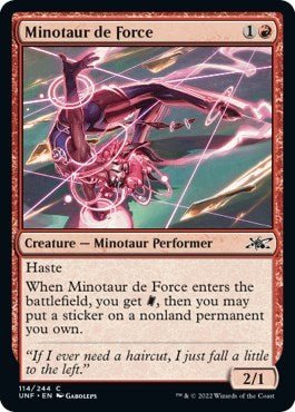 Minotaur de Force (Unfinity) Near Mint - Nick Nack's Full Frontal Attack