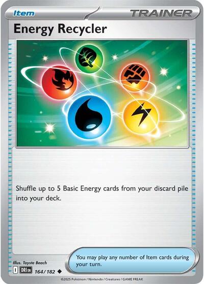 Energy Recycler (SV10: Destined Rivals) Near Mint - Nick Nack's Full Frontal Attack