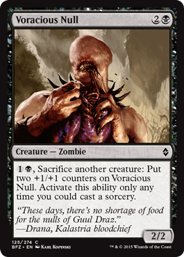 Voracious Null (Battle for Zendikar) Near Mint - Nick Nack's Full Frontal Attack