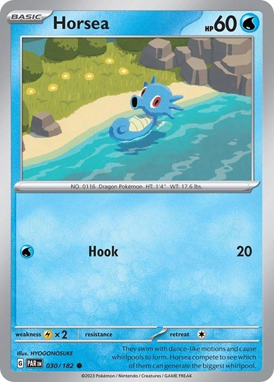 Horsea (Scarlet and Violet: Paradox Rift) Near Mint - Nick Nack's Full Frontal Attack