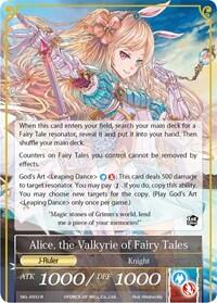 Alice, the Girl in the Looking Glass // Alice, the Valkyrie of Fairy Tales (The Seven Kings of the Lands) Near Mint Foil
