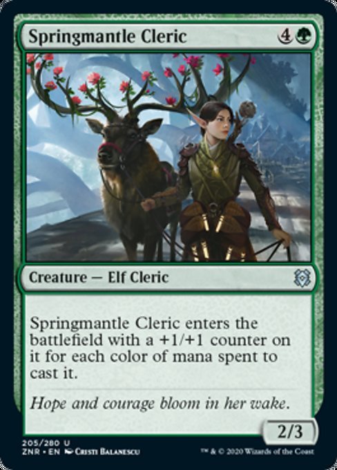 Springmantle Cleric (Zendikar Rising) Near Mint - Nick Nack's Full Frontal Attack