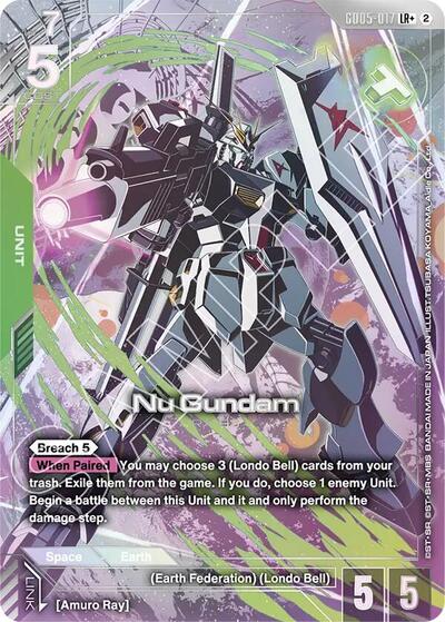 Nu Gundam (LR+) (Freedom Ascension) Near Mint Holofoil - Nick Nack's Full Frontal Attack