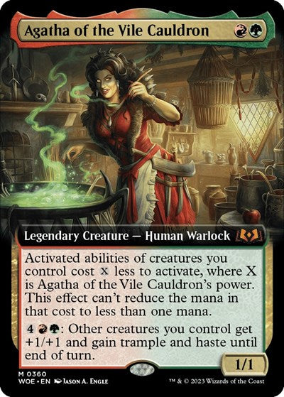 Agatha of the Vile Cauldron (Extended Art) (Wilds of Eldraine) Near Mint