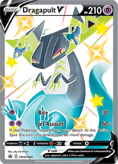 Dragapult V - SWSH096 (SWSH: Sword & Shield Promo Cards) Near Mint Holofoil