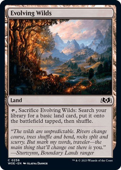 Evolving Wilds (Wilds of Eldraine) Near Mint - Nick Nack's Full Frontal Attack