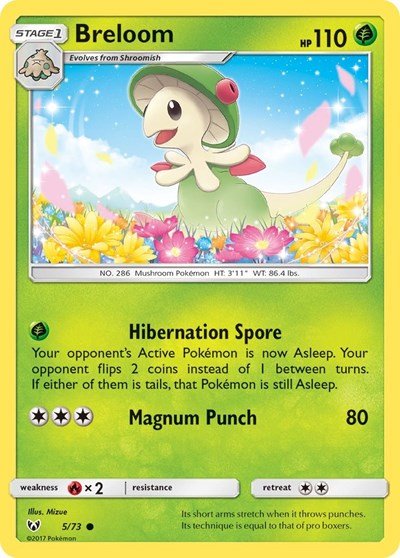 Breloom (Shining Legends) Near Mint - Nick Nack's Full Frontal Attack