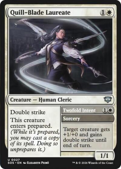 Quill - Blade Laureate (Secrets of Strixhaven) Near Mint - Nick Nack's Full Frontal Attack