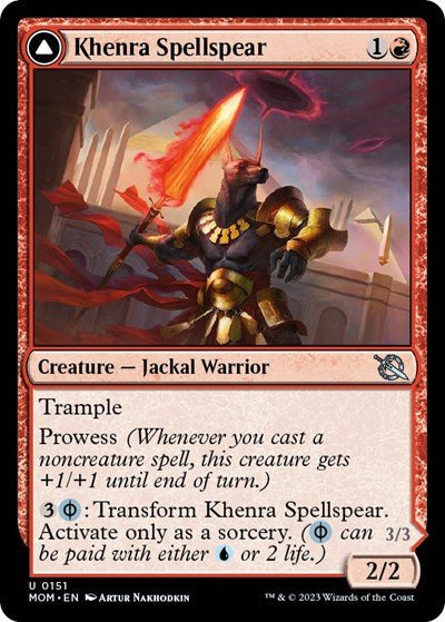 Khenra Spellspear (March of the Machine) Near Mint - Nick Nack's Full Frontal Attack