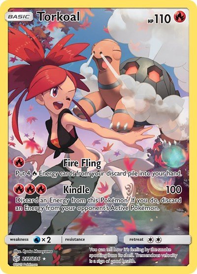 Torkoal (Secret) (SM - Cosmic Eclipse) Near Mint Holofoil - Nick Nack's Full Frontal Attack