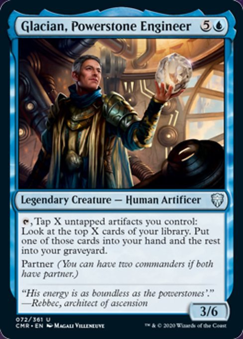 Glacian, Powerstone Engineer (Commander Legends) Near Mint - Nick Nack's Full Frontal Attack