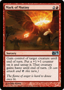 Mark of Mutiny (Magic 2013 Core Set) Light Play
