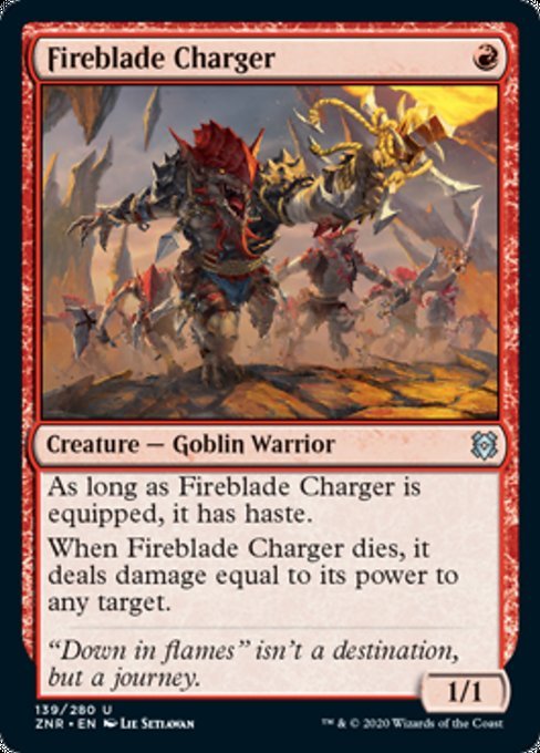 Fireblade Charger (Zendikar Rising) Near Mint - Nick Nack's Full Frontal Attack