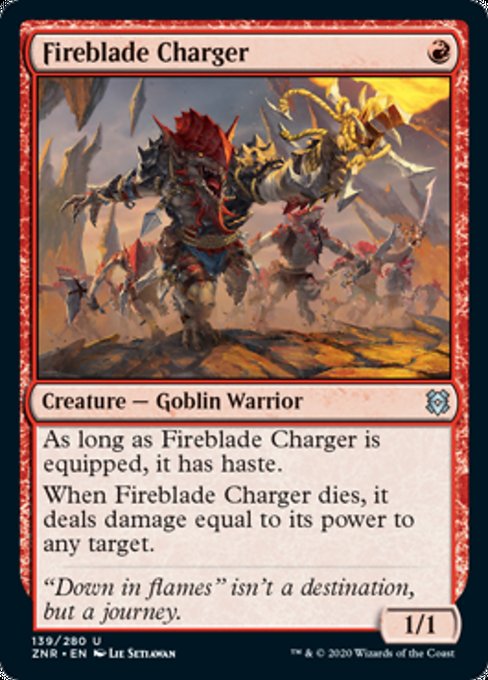 Fireblade Charger (Zendikar Rising) Near Mint - Nick Nack's Full Frontal Attack