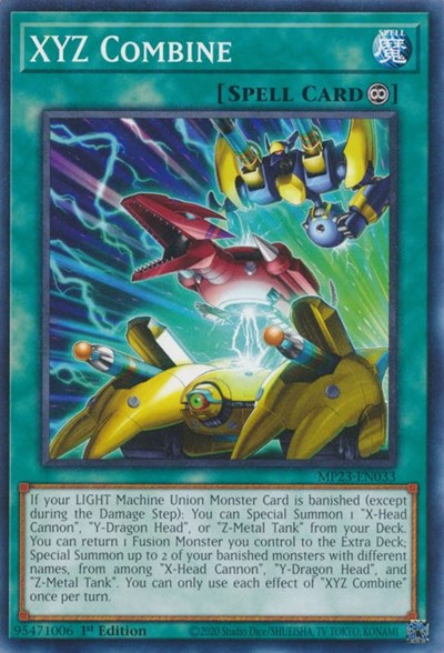 XYZ Combine (25th Anniversary Tin: Dueling Heroes Mega Pack) Light Play 1st Edition
