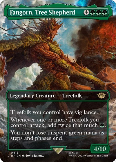 Fangorn, Tree Shepherd (Borderless) (Universes Beyond: The Lord of the Rings: Tales of Middle-earth) Near Mint Foil