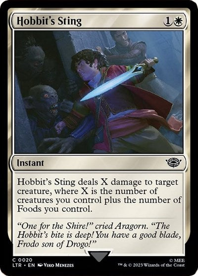 Hobbit's Sting (Universes Beyond: The Lord of the Rings: Tales of Middle-earth) Near Mint - Nick Nack's Full Frontal Attack