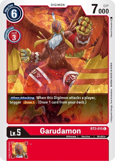 Garudamon BT2 - 015 (Release Special Booster) Near Mint - Nick Nack's Full Frontal Attack