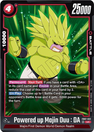 Powered up Majin Duu : DA (Wish For Shenron) Near Mint - Nick Nack's Full Frontal Attack