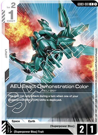 AEU Enact Demonstration Color (Steel Requiem) Near Mint - Nick Nack's Full Frontal Attack