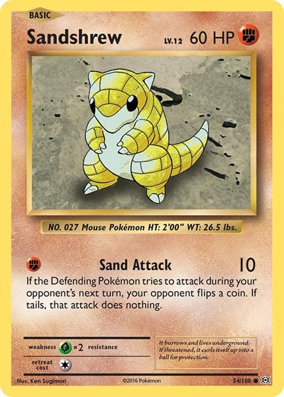 Sandshrew (XY - Evolutions) Near Mint Reverse Holofoil