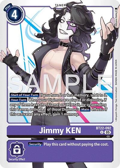 Jimmy KEN (Cyber Eden) Near Mint - Nick Nack's Full Frontal Attack