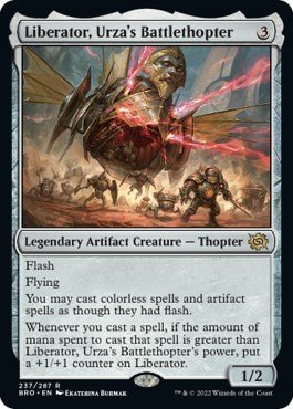 Liberator, Urza's Battlethopter (The Brothers' War) Near Mint - Nick Nack's Full Frontal Attack