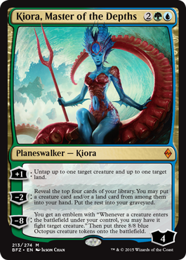 Kiora, Master of the Depths (Battle for Zendikar) Near Mint - Nick Nack's Full Frontal Attack