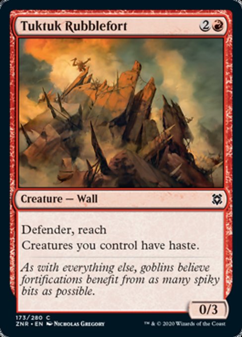 Tuktuk Rubblefort (Zendikar Rising) Near Mint