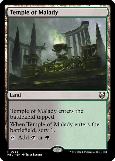Temple of Malady (Commander: Modern Horizons 3) Near Mint - Nick Nack's Full Frontal Attack