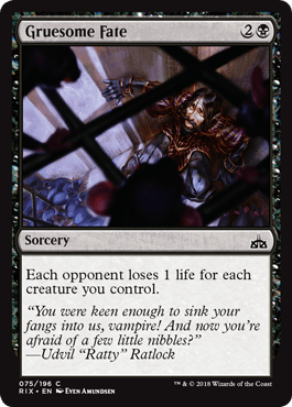 Gruesome Fate (Rivals of Ixalan) Near Mint - Nick Nack's Full Frontal Attack